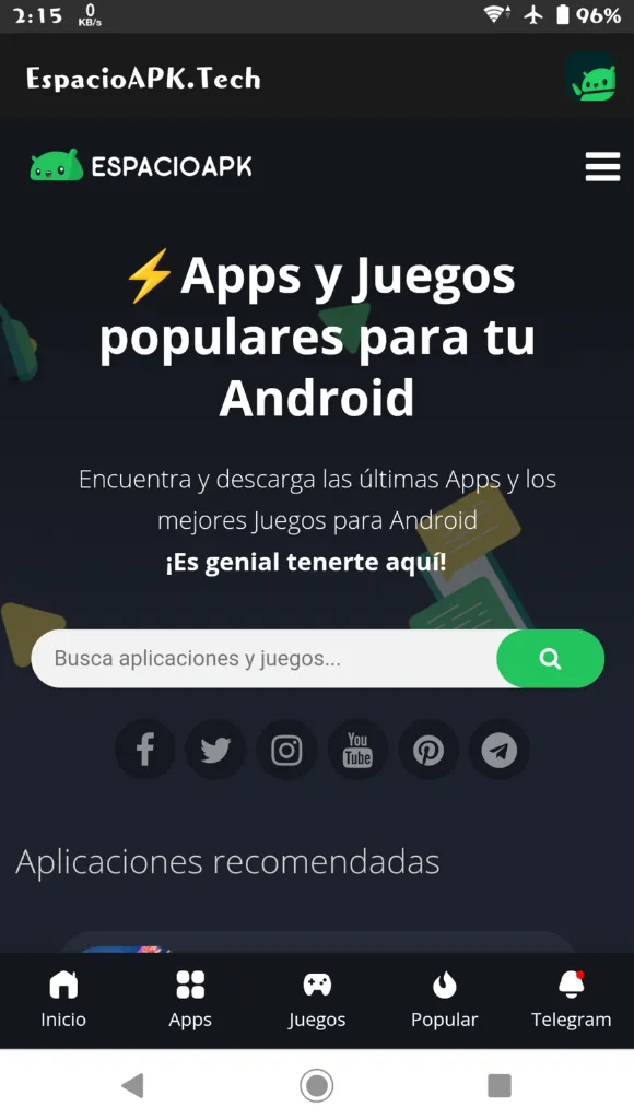 espacio apk